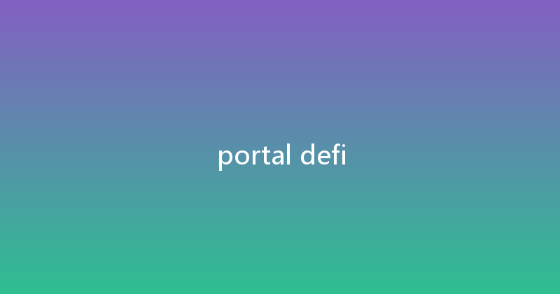 portal defi 